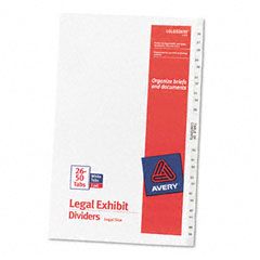 Avery Avery-Style Legal Side Tab Divider, Title: 26-50, 14 x 8 1/2, White, 1 Set AVE11373