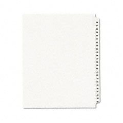 Avery Avery-Style Legal Side Tab Divider, Title: 26-50, Letter, White, 1 Set AVE01331