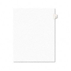 Avery Avery-Style Legal Side Tab Divider, Title: 3, Letter, White, 25/Pack AVE11913