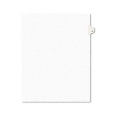 Avery Avery-Style Legal Side Tab Divider, Title: 4, Letter, White, 25/Pack AVE11914
