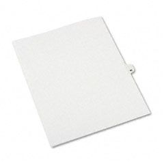 Avery Avery-Style Legal Side Tab Divider, Title: 40, Letter, White, 25/Pack AVE01040