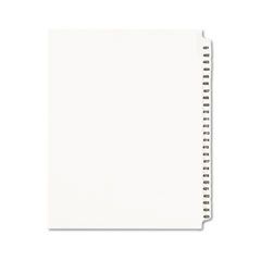 Avery Avery-Style Legal Side Tab Divider, Title: 401-425, Letter, White, 1 Set AVE01346