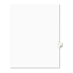 Avery Avery-Style Legal Side Tab Divider, Title: 42, Letter, White, 25/Pack AVE01042