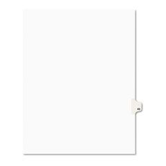Avery Avery-Style Legal Side Tab Divider, Title: 43, Letter, White, 25/Pack AVE01043