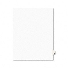 Avery Avery-Style Legal Side Tab Divider, Title: 48, Letter, White, 25/Pack AVE01048