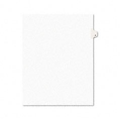 Avery Avery-Style Legal Side Tab Divider, Title: 5, Letter, White, 25/Pack AVE11915