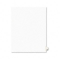 Avery Avery-Style Legal Side Tab Divider, Title: 50, Letter, White, 25/Pack AVE01050