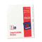 Avery Avery-Style Legal Side Tab Divider, Title: 51-75, Letter, White, 1 Set AVE11396