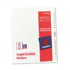 Avery Avery-Style Legal Side Tab Divider, Title: 51-75, Letter, White, 1 Set AVE11396
