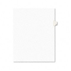 Avery Avery-Style Legal Side Tab Divider, Title: 7, Letter, White, 25/Pack AVE11917