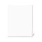 Avery Avery-Style Legal Side Tab Divider, Title: 75, Letter, White, 25/Pack AVE01075