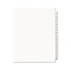 Avery Avery-Style Legal Side Tab Divider, Title: 76-100, Letter, White, 1 Set AVE01333