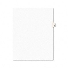 Avery Avery-Style Legal Side Tab Divider, Title: 8, Letter, White, 25/Pack AVE11918