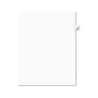 Avery Avery-Style Legal Side Tab Divider, Title: 80, Letter, White, 25/Pack AVE01080