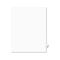 Avery Avery-Style Legal Side Tab Divider, Title: 98, Letter, White, 25/Pack AVE01098