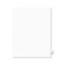 Avery Avery-Style Legal Side Tab Divider, Title: 99, Letter, White, 25/Pack AVE01099