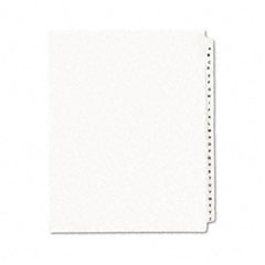 Avery Avery-Style Legal Side Tab Divider, Title: A-Z, Letter, White, 1 Set AVE01400