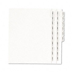 Avery Avery-Style Legal Side Tab Divider, Title: Exhibit A-Z, Letter, White AVE01370