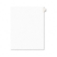 Avery Avery-Style Legal Side Tab Dividers, One-Tab, Title A, Letter, White, 25/Pack AVE01401
