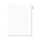 Avery Avery-Style Legal Side Tab Dividers, One-Tab, Title A, Letter, White, 25/Pack AVE01401