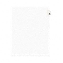 Avery Avery-Style Legal Side Tab Dividers, One-Tab, Title B, Letter, White, 25/Pack AVE01402