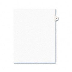 Avery Avery-Style Legal Side Tab Dividers, One-Tab, Title D, Letter, White, 25/Pack AVE01404