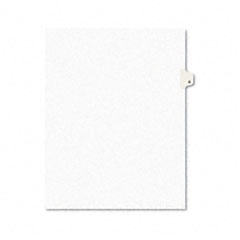 Avery Avery-Style Legal Side Tab Dividers, One-Tab, Title G, Letter, White, 25/Pack AVE01407
