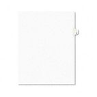 Avery Avery-Style Legal Side Tab Dividers, One-Tab, Title G, Letter, White, 25/Pack AVE01407