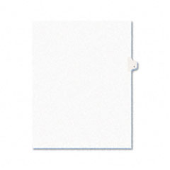 Avery Avery-Style Legal Side Tab Dividers, One-Tab, Title I, Letter, White, 25/Pack AVE01409