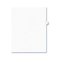 Avery Avery-Style Legal Side Tab Dividers, One-Tab, Title I, Letter, White, 25/Pack AVE01409
