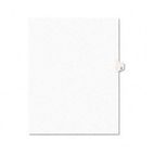Avery Avery-Style Legal Side Tab Dividers, One-Tab, Title K, Letter, White, 25/Pack AVE01411
