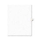 Avery Avery-Style Legal Side Tab Dividers, One-Tab, Title M, Letter, White, 25/Pack AVE01413