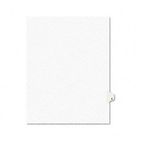 Avery Avery-Style Legal Side Tab Dividers, One-Tab, Title U, Letter, White, 25/Pack AVE01421