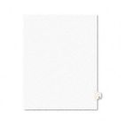 Avery Avery-Style Legal Side Tab Dividers, One-Tab, Title x, Letter, White, 25/Pack AVE01424
