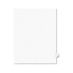 Avery Avery-Style Legal Side Tab Dividers, One-Tab, Title x, Letter, White, 25/Pack AVE01424