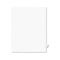 Avery Avery-Style Legal Side Tab Dividers, One-Tab, Title x, Letter, White, 25/Pack AVE01424