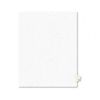 Avery Avery-Style Legal Side Tab Dividers, One-Tab, Title Y, Letter, White, 25/Pack AVE01425