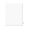 Avery Avery-Style Legal Side Tab Dividers, One-Tab, Title Y, Letter, White, 25/Pack AVE01425
