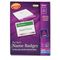 Avery Badge Holders w/Laser/Inkjet Inserts, Top Loading, 3 x 4, White, 100/Box AVE74540