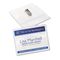 Avery Badge Holders w/Laser/Inkjet Inserts, Top Loading, 3 x 4, White, 100/Box AVE74541