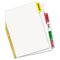 Avery Big Tab Write-On Dividers w/Erasable Laminated Tabs, Clear, 5/Set AVE23076