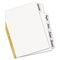 Avery Big Tab Write-On Dividers w/Erasable Laminated Tabs, White, 5/Set AVE23075