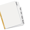 Avery Big Tab Write-On Dividers w/Erasable Laminated Tabs, White, 5/Set AVE23075