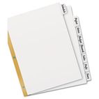 Avery Big Tab Write-On Dividers w/Erasable Laminated Tabs, White, Set of 8 AVE23078