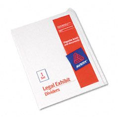 Avery Blank Tab Legal Index Divider Set, 25-Tab, Letter, White, Set of 25 AVE11959