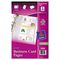 Avery Business Card Binder Pages, 8 2 x 3 1/2 Cards/Page, 5 Pages/Pack AVE76025