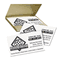 Avery Clean Edge Laser Business Cards, 2 x 3 1/2, White, 10/Sheet, 400/Box AVE5877