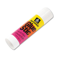 Avery Clear Application Permanent Glue Stic, 1.27 oz, Stick AVE00196