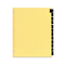 Avery Clear Reinforced Preprinted Leather Tab Divider, 12-Tab, Jan-Dec, Red, 12/Set AVE11328