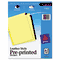Avery Clear Reinforced Preprinted Leather Tab Divider, 25-Tab, A-Z, Red, 25/Set AVE11323